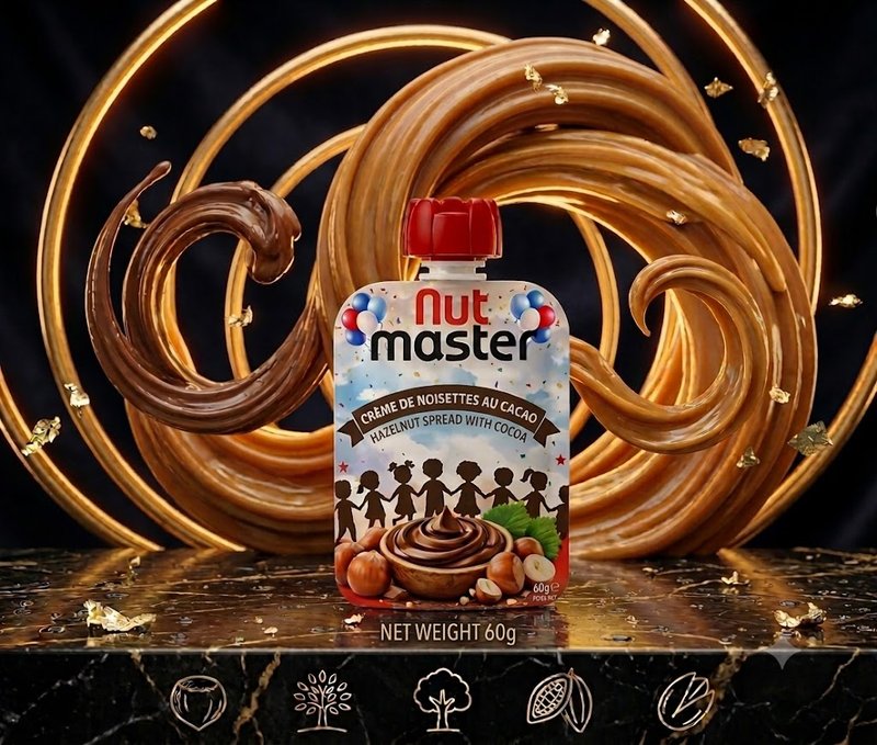 Nut Master Hazelnut Spread With Cacao Doypack
