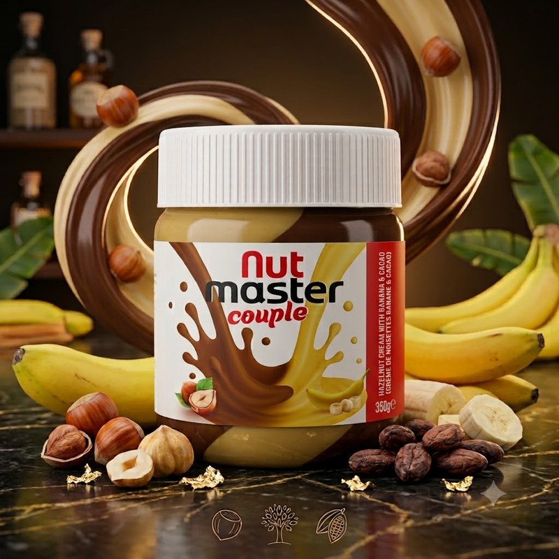 Nut Master Couple: Hazelnut Cream With Banana & Cacao
