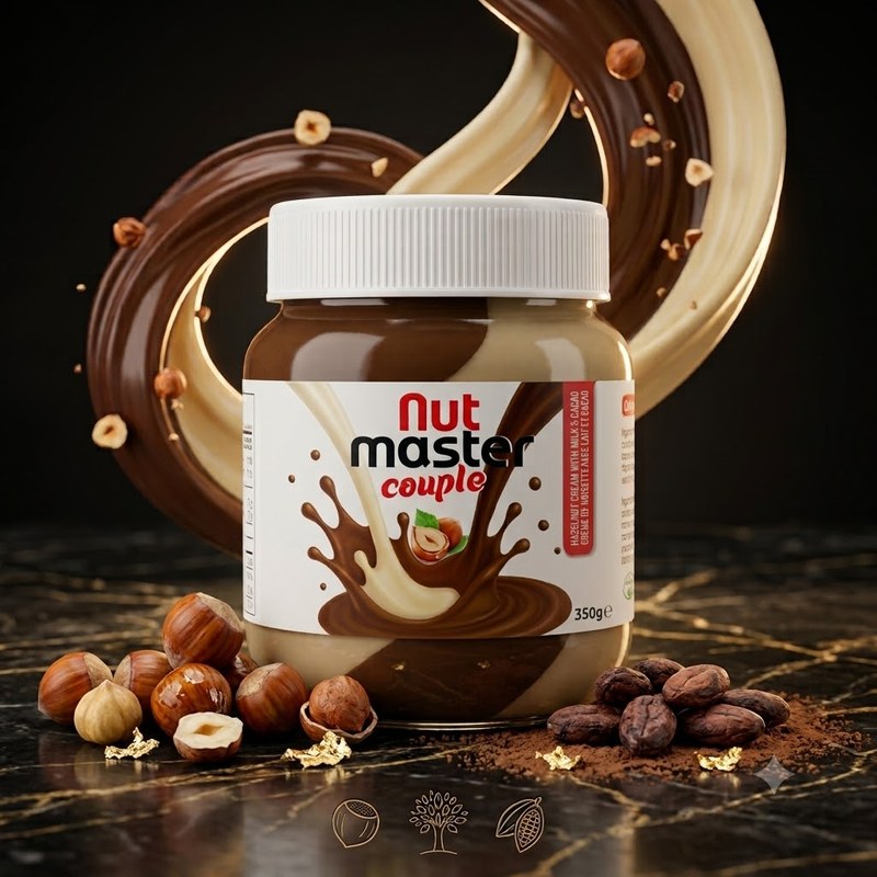 Nut Master Couple Hazelnut Cream With Milk & Cacao
