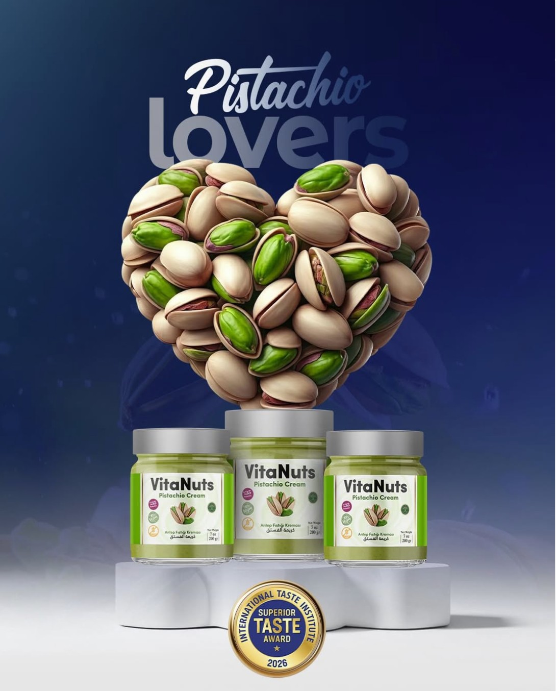 VitaNuts Pistachio Cream, Superior Taste Award 2026